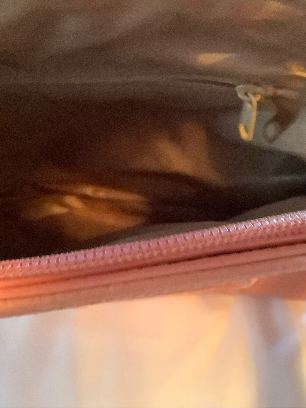 Textured Salmon Pebbled Shoulder Bag - Picture 7 of 7